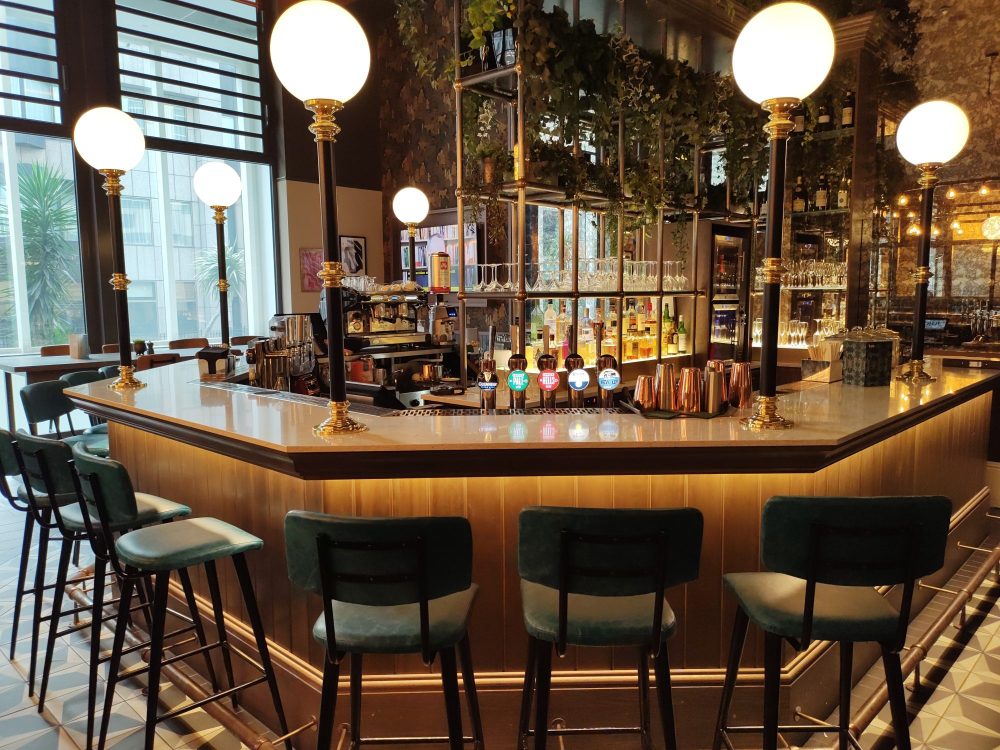 A Distinctive Restaurant Interior Artwork In Chandigarh
